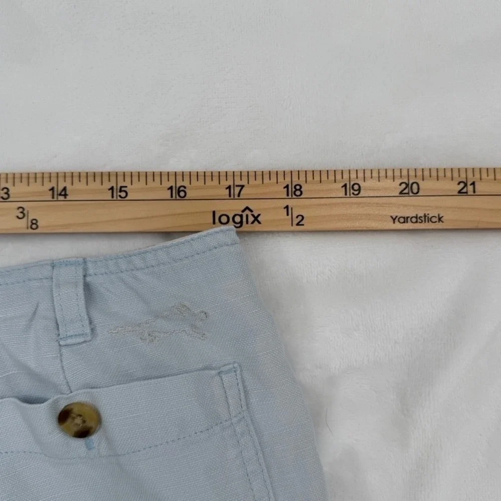 Horny Toad Womens Light Blue Linen Cotton Blend Hiking Casual Shorts Size 10 - Picture 8 of 11
